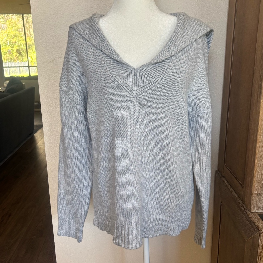 Derek Lam Gray Cashmere Blend Sweater M